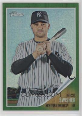 2011 Topps Heritage - Chrome - Green Refractor #C20 - Nick Swisher