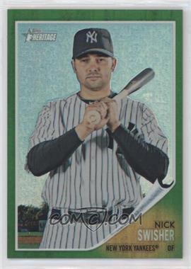 2011 Topps Heritage - Chrome - Green Refractor #C20 - Nick Swisher