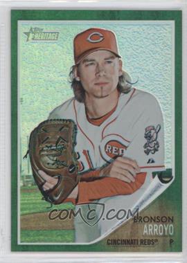 2011 Topps Heritage - Chrome - Green Refractor #C25 - Bronson Arroyo