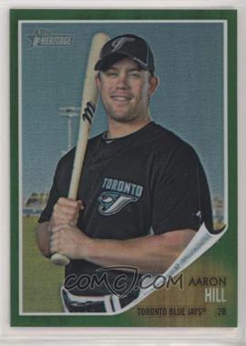 2011 Topps Heritage - Chrome - Green Refractor #C26 - Aaron Hill