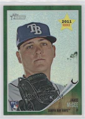 2011 Topps Heritage - Chrome - Green Refractor #C3 - Jake McGee