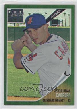 2011 Topps Heritage - Chrome - Green Refractor #C42 - Asdrubal Cabrera