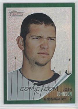 2011 Topps Heritage - Chrome - Green Refractor #C52 - Josh Johnson