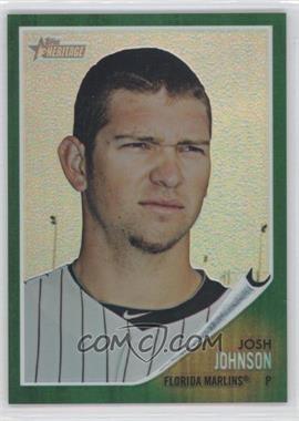 2011 Topps Heritage - Chrome - Green Refractor #C52 - Josh Johnson