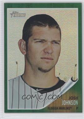 2011 Topps Heritage - Chrome - Green Refractor #C52 - Josh Johnson