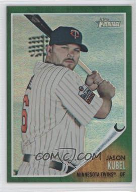 2011 Topps Heritage - Chrome - Green Refractor #C67 - Jason Kubel