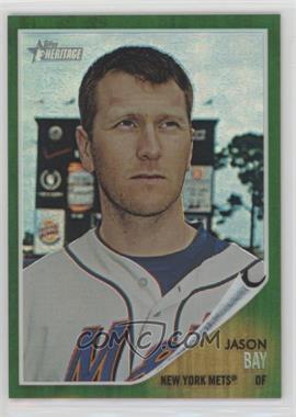 2011 Topps Heritage - Chrome - Green Refractor #C72 - Jason Bay