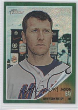 2011 Topps Heritage - Chrome - Green Refractor #C72 - Jason Bay