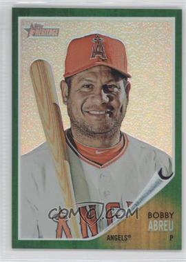 2011 Topps Heritage - Chrome - Green Refractor #C80 - Bobby Abreu