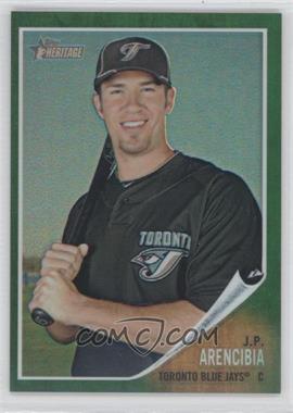 2011 Topps Heritage - Chrome - Green Refractor #C90 - J.P. Arencibia