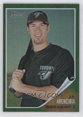 2011 Topps Heritage - Chrome - Green Refractor #C90 - J.P. Arencibia