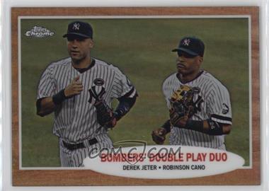 2011 Topps Heritage - Chrome - Refractor #C102 - Bombers' Double Play Duo (Derek Jeter, Robinson Cano) /562