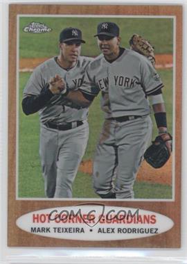 2011 Topps Heritage - Chrome - Refractor #C103 - Hot Corner Guardians (Mark Teixeira, Alex Rodriguez) /562