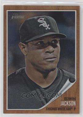 2011 Topps Heritage - Chrome - Refractor #C56 - Edwin Jackson /562