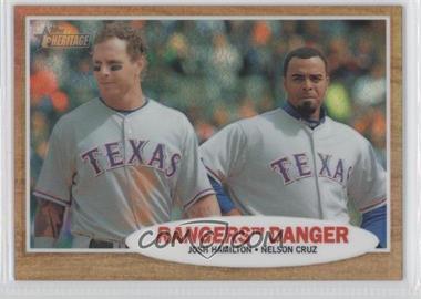 2011 Topps Heritage - Chrome - Refractor #C58 - Josh Hamilton, Nelson Cruz /562