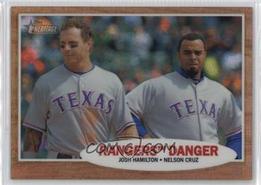 2011 Topps Heritage - Chrome - Refractor #C58 - Josh Hamilton, Nelson Cruz /562