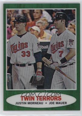 2011 Topps Heritage - Chrome - Refractor #C83 - Justin Morneau, Joe Mauer /562