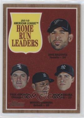 2011 Topps Heritage - Chrome #C13 - League Leaders - Jose Bautista, Paul Konerko, Miguel Cabrera, Mark Teixeira /1962