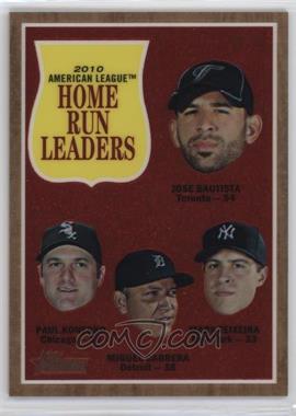 2011 Topps Heritage - Chrome #C13 - League Leaders - Jose Bautista, Paul Konerko, Miguel Cabrera, Mark Teixeira /1962