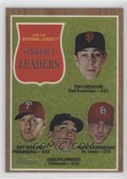 League Leaders - Tim Lincecum, Roy Halladay, Ubaldo Jimenez, Adam Wainwright #/…