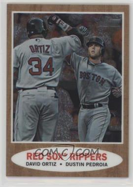 2011 Topps Heritage - Chrome #C71 - Red Sox Rippers (David Ortiz, Dustin Pedroia) /1962