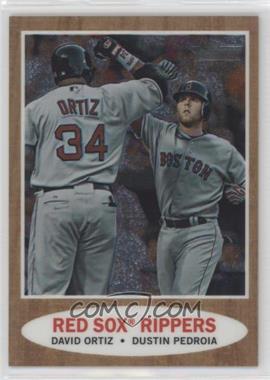 2011 Topps Heritage - Chrome #C71 - Red Sox Rippers (David Ortiz, Dustin Pedroia) /1962