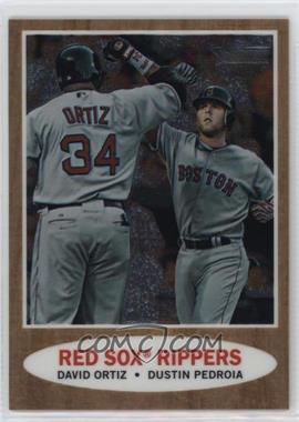 2011 Topps Heritage - Chrome #C71 - Red Sox Rippers (David Ortiz, Dustin Pedroia) /1962