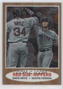 2011 Topps Heritage - Chrome #C71 - Red Sox Rippers (David Ortiz, Dustin Pedroia) /1962