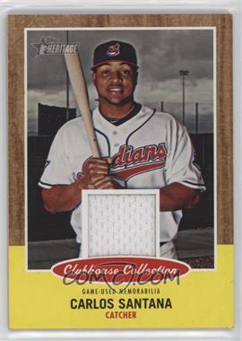 2011 Topps Heritage - Clubhouse Collection Relic #CCR-CS - Carlos Santana