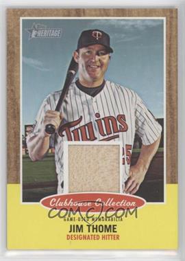 2011 Topps Heritage - Clubhouse Collection Relic #CCR-JT - Jim Thome