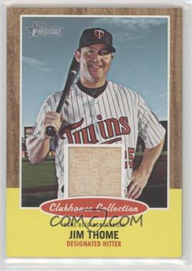 2011 Topps Heritage - Clubhouse Collection Relic #CCR-JT - Jim Thome