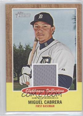 2011 Topps Heritage - Clubhouse Collection Relic #CCR-MC - Miguel Cabrera