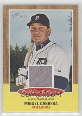 2011 Topps Heritage - Clubhouse Collection Relic #CCR-MC - Miguel Cabrera