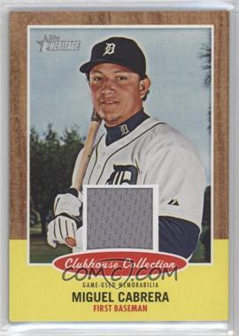 2011 Topps Heritage - Clubhouse Collection Relic #CCR-MC - Miguel Cabrera