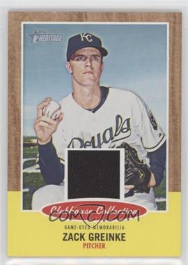 2011 Topps Heritage - Clubhouse Collection Relic #CCR-ZG - Zack Greinke