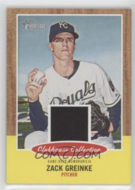 2011 Topps Heritage - Clubhouse Collection Relic #CCR-ZG - Zack Greinke