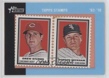 2011 Topps Heritage - Encased Stamps #DSGB - Drew Stubbs, Gordon Beckham /62
