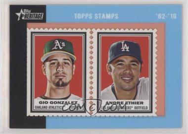 2011 Topps Heritage - Encased Stamps #GGAE - Gio Gonzalez, Andre Ethier /62