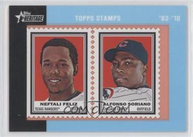 2011 Topps Heritage - Encased Stamps #NFAS - Neftali Feliz, Alfonso Soriano /62