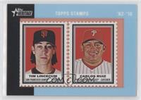 Tim Lincecum, Carlos Ruiz #/62