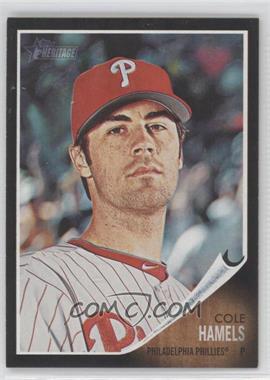 2011 Topps Heritage - Retail - Black Border #C10 - Cole Hamels