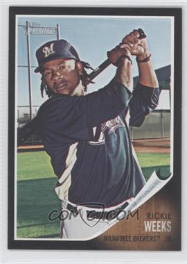 2011 Topps Heritage - Retail - Black Border #C40 - Rickie Weeks