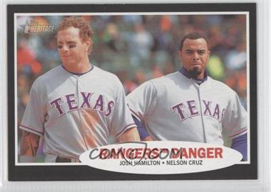 2011 Topps Heritage - Retail - Black Border #C58 - Josh Hamilton, Nelson Cruz