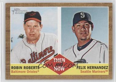 2011 Topps Heritage - Then and Now #TN-6 - Robin Roberts, Felix Hernandez