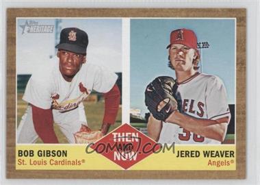 2011 Topps Heritage - Then and Now #TN-7 - Bob Gibson, Jered Weaver