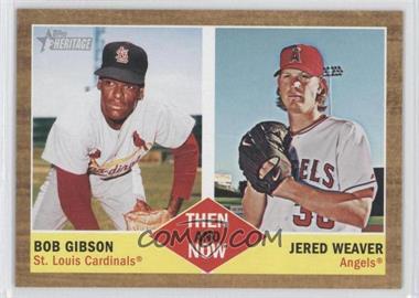 2011 Topps Heritage - Then and Now #TN-7 - Bob Gibson, Jered Weaver