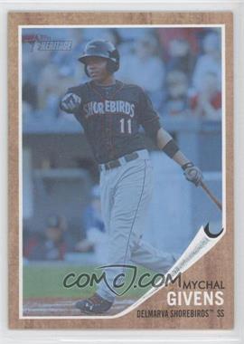 2011 Topps Heritage Minor League Edition - [Base] - Blue Tint #119 - Mychal Givens /620