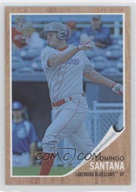 2011 Topps Heritage Minor League Edition - [Base] - Blue Tint #158 - Domingo Santana /620