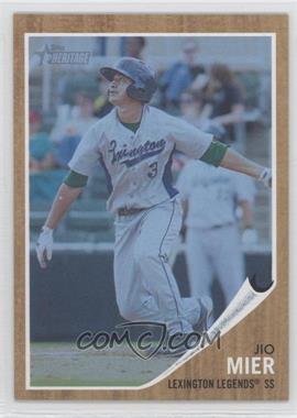 2011 Topps Heritage Minor League Edition - [Base] - Blue Tint #171 - Jio Mier /620