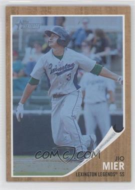 2011 Topps Heritage Minor League Edition - [Base] - Blue Tint #171 - Jio Mier /620